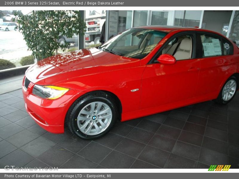 Electric Red / Beige Dakota Leather 2006 BMW 3 Series 325i Sedan