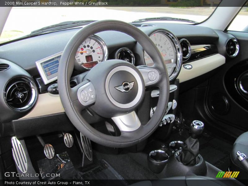 Pepper White / Grey/Black 2008 Mini Cooper S Hardtop
