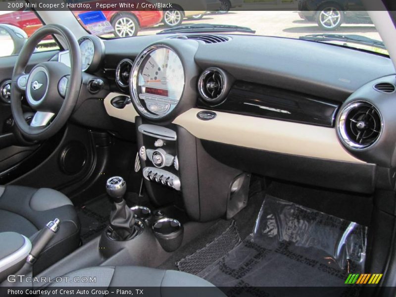 Pepper White / Grey/Black 2008 Mini Cooper S Hardtop