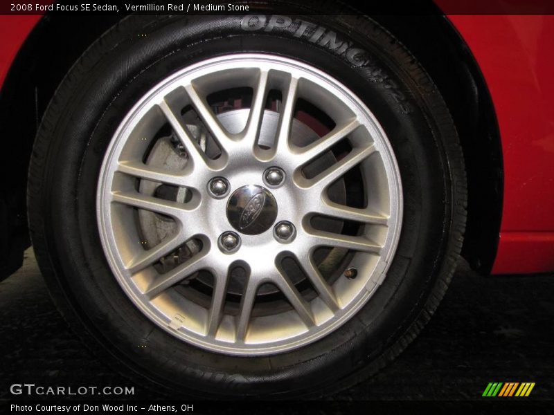 Vermillion Red / Medium Stone 2008 Ford Focus SE Sedan