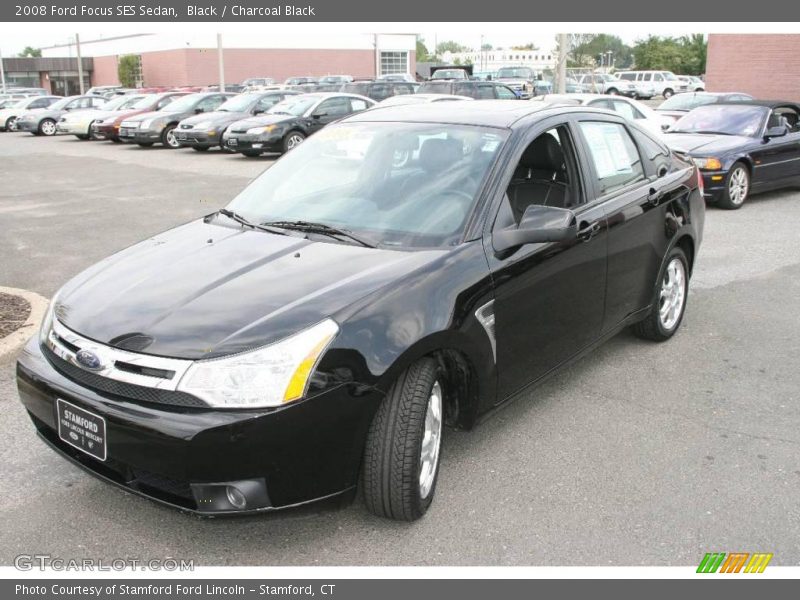 Black / Charcoal Black 2008 Ford Focus SES Sedan