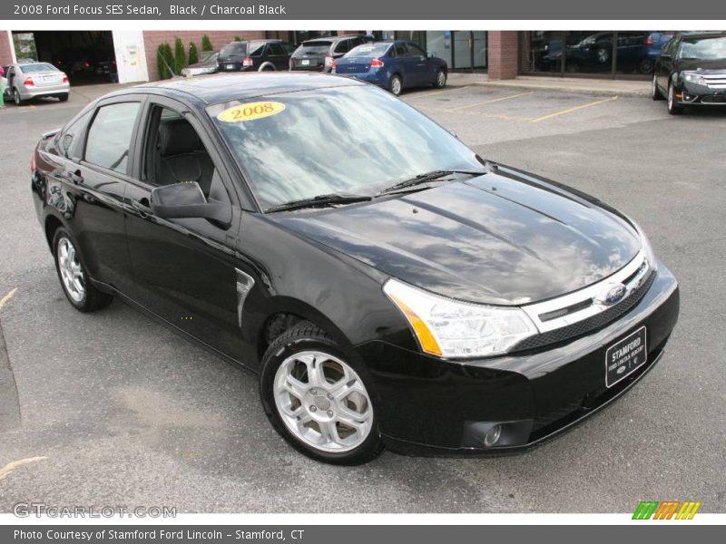 Black / Charcoal Black 2008 Ford Focus SES Sedan