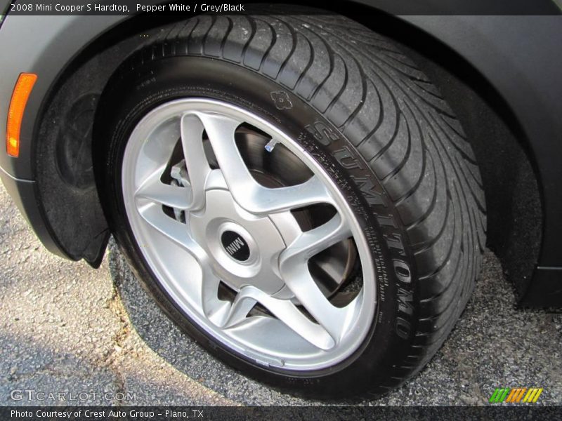Pepper White / Grey/Black 2008 Mini Cooper S Hardtop