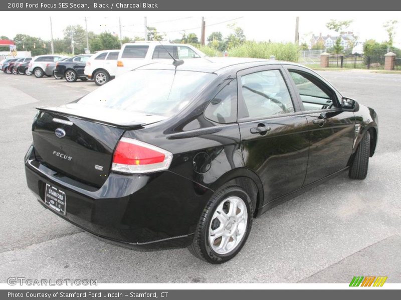 Black / Charcoal Black 2008 Ford Focus SES Sedan