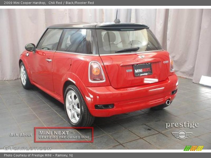 Chili Red / Black/Rooster Red 2009 Mini Cooper Hardtop