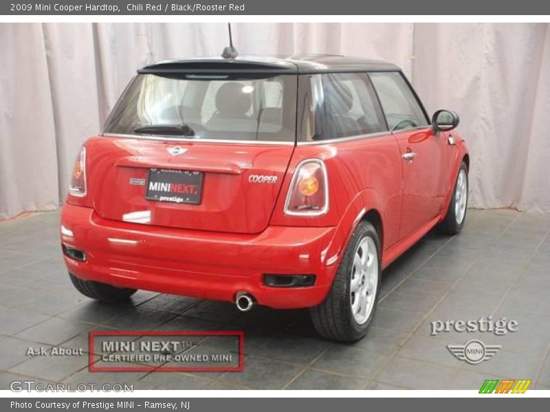 Chili Red / Black/Rooster Red 2009 Mini Cooper Hardtop