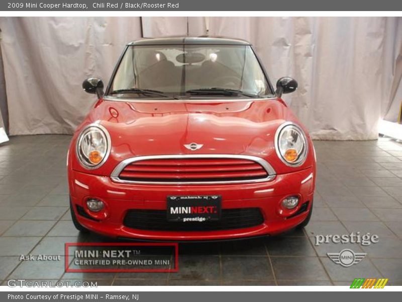 Chili Red / Black/Rooster Red 2009 Mini Cooper Hardtop