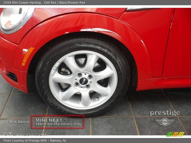 Chili Red / Black/Rooster Red 2009 Mini Cooper Hardtop