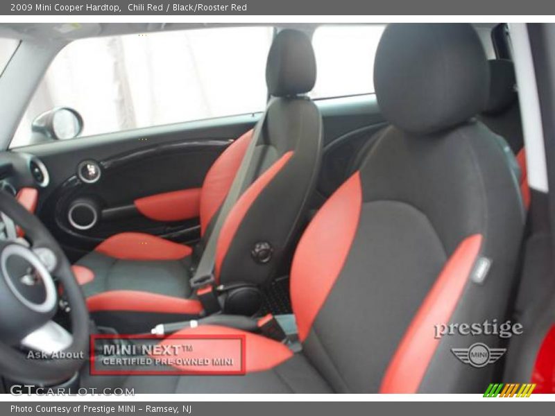 Chili Red / Black/Rooster Red 2009 Mini Cooper Hardtop