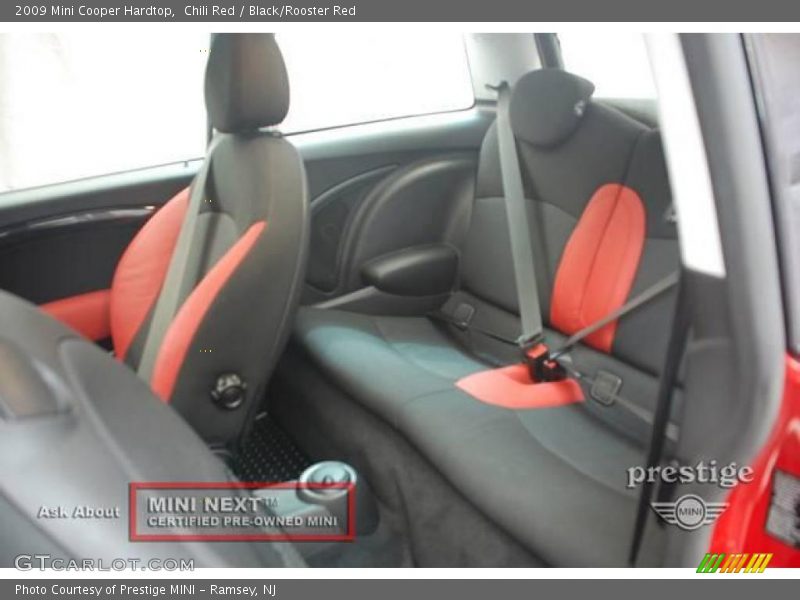 Chili Red / Black/Rooster Red 2009 Mini Cooper Hardtop