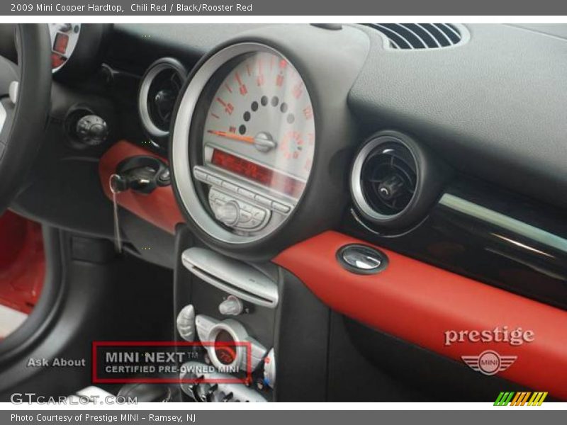 Chili Red / Black/Rooster Red 2009 Mini Cooper Hardtop