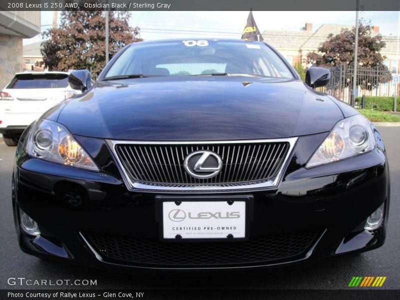 Obsidian Black / Sterling Gray 2008 Lexus IS 250 AWD