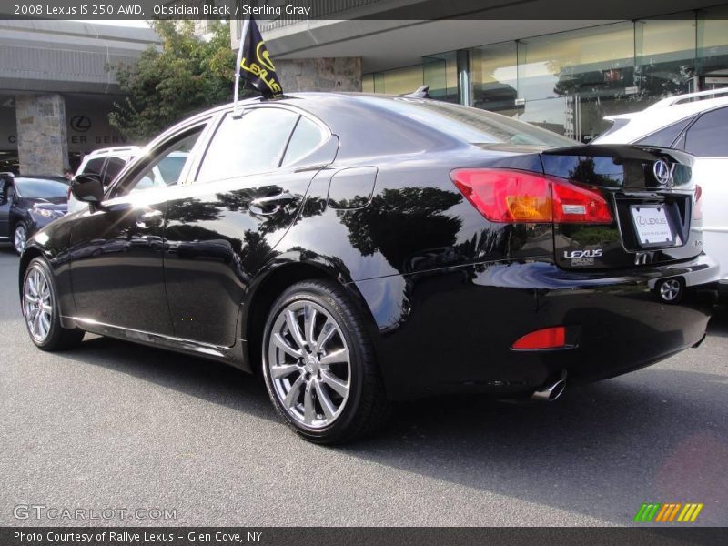 Obsidian Black / Sterling Gray 2008 Lexus IS 250 AWD