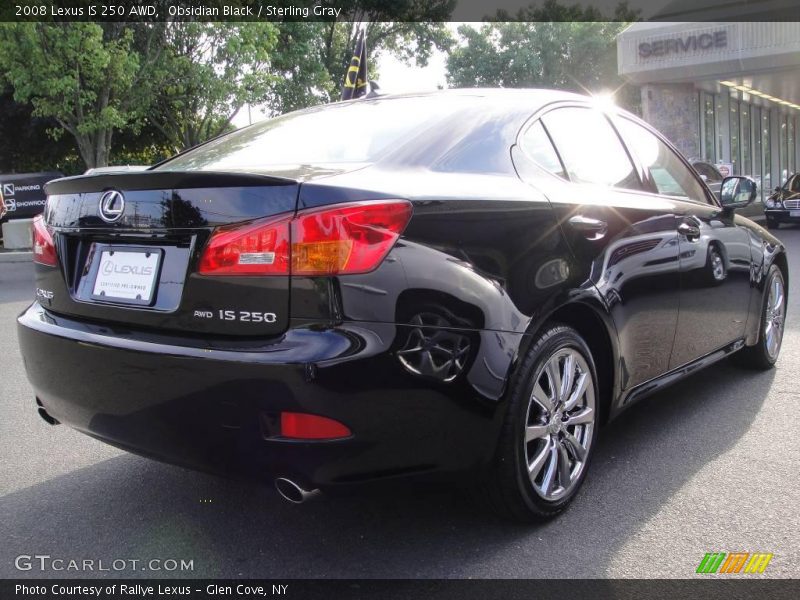 Obsidian Black / Sterling Gray 2008 Lexus IS 250 AWD