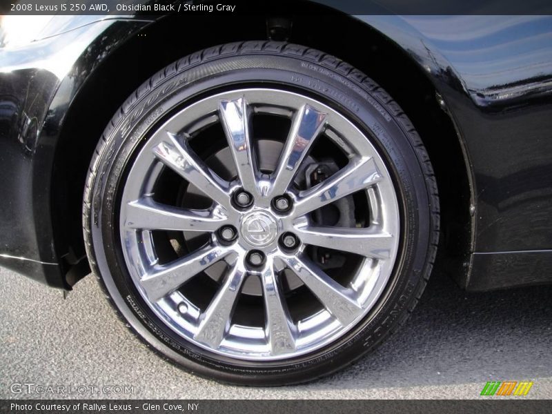 Obsidian Black / Sterling Gray 2008 Lexus IS 250 AWD