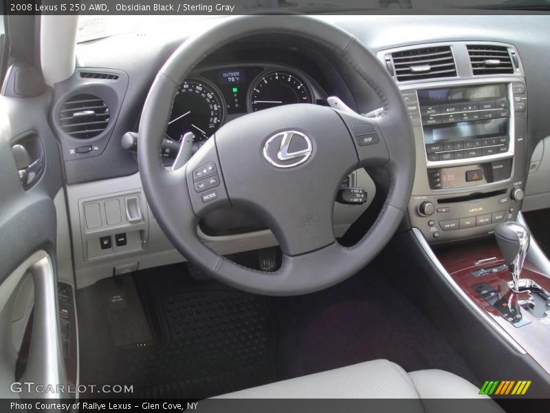 Obsidian Black / Sterling Gray 2008 Lexus IS 250 AWD