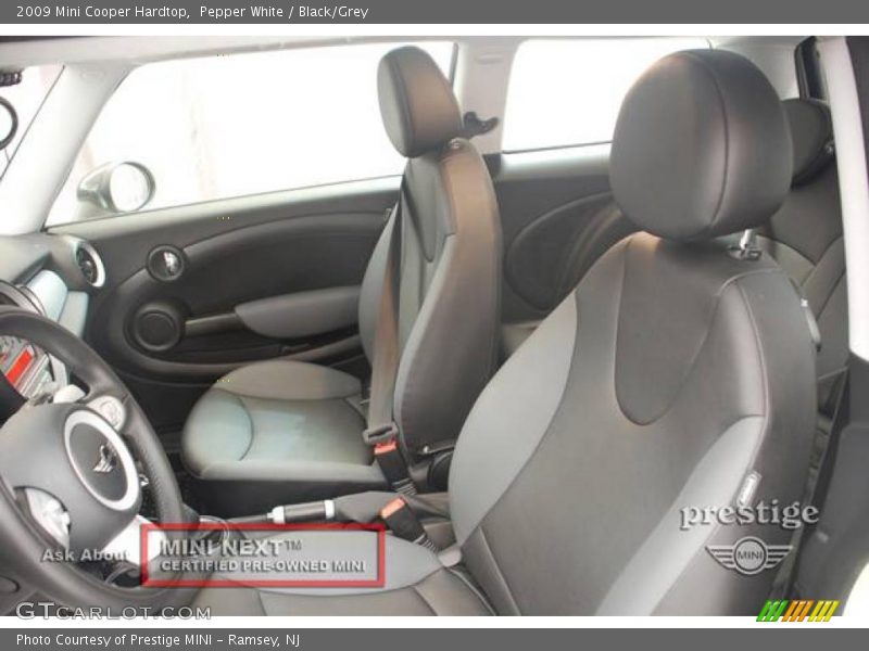 Pepper White / Black/Grey 2009 Mini Cooper Hardtop