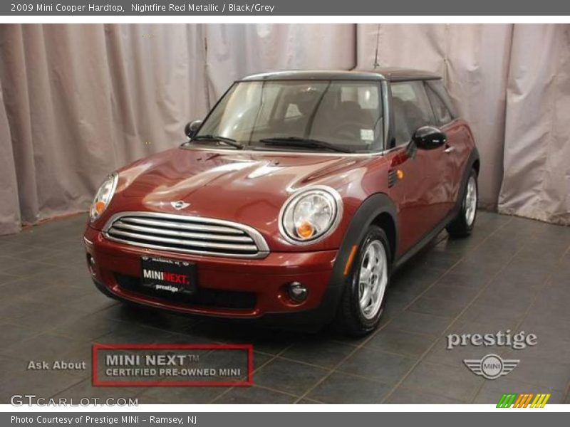 Nightfire Red Metallic / Black/Grey 2009 Mini Cooper Hardtop