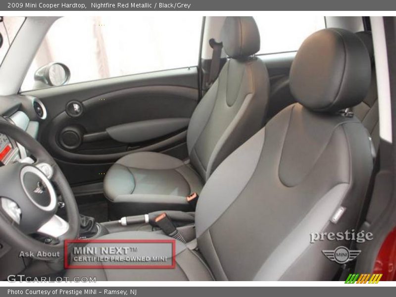 Nightfire Red Metallic / Black/Grey 2009 Mini Cooper Hardtop