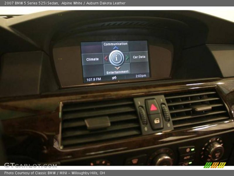Alpine White / Auburn Dakota Leather 2007 BMW 5 Series 525i Sedan