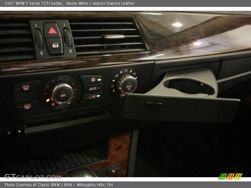 Alpine White / Auburn Dakota Leather 2007 BMW 5 Series 525i Sedan