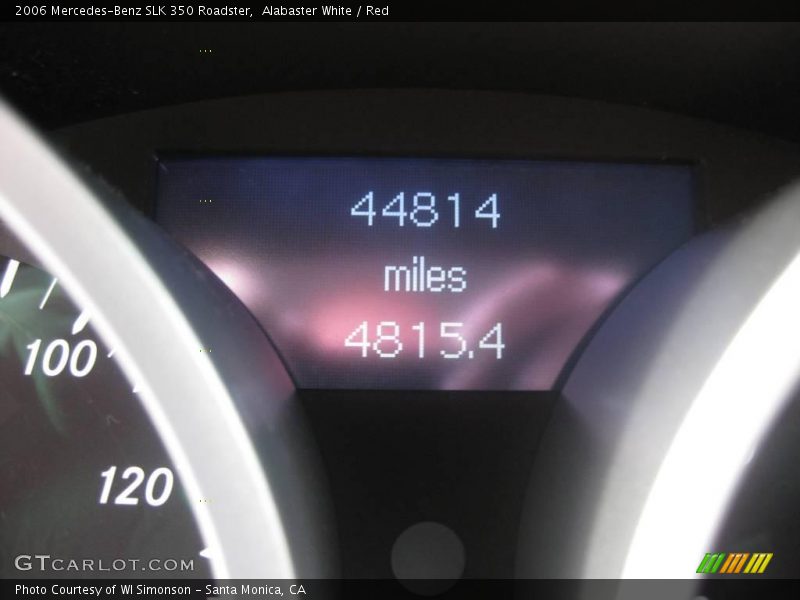 Alabaster White / Red 2006 Mercedes-Benz SLK 350 Roadster