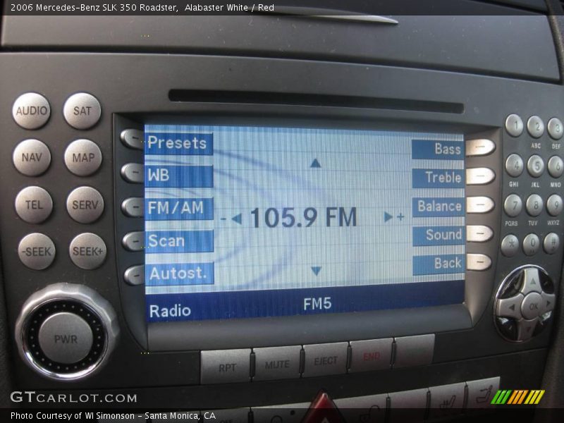 Alabaster White / Red 2006 Mercedes-Benz SLK 350 Roadster