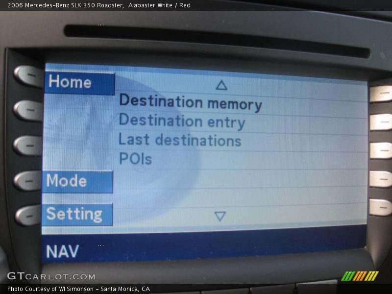 Alabaster White / Red 2006 Mercedes-Benz SLK 350 Roadster