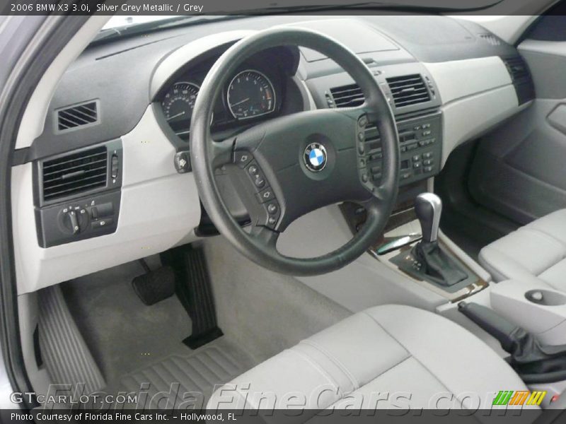 Silver Grey Metallic / Grey 2006 BMW X3 3.0i