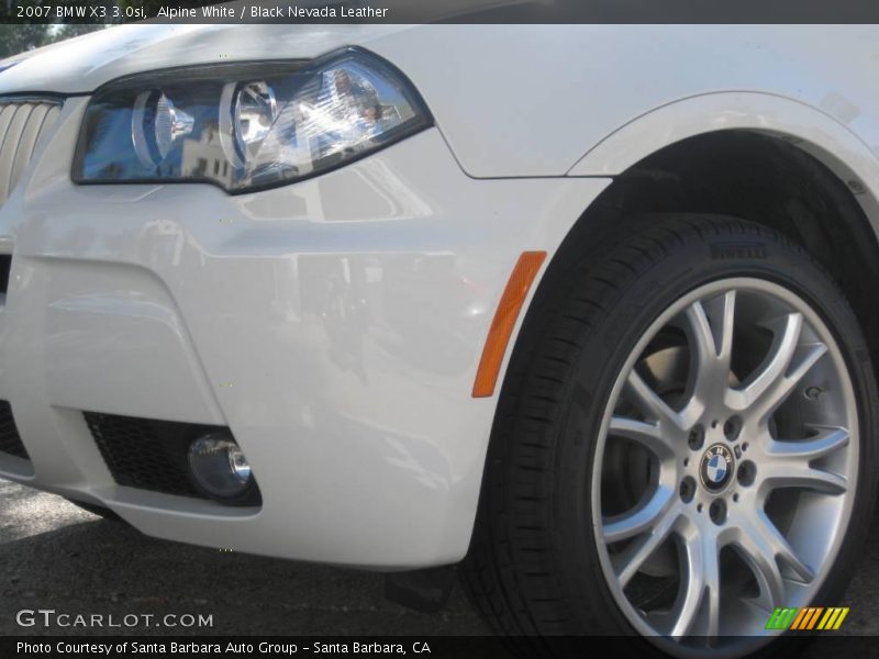 Alpine White / Black Nevada Leather 2007 BMW X3 3.0si