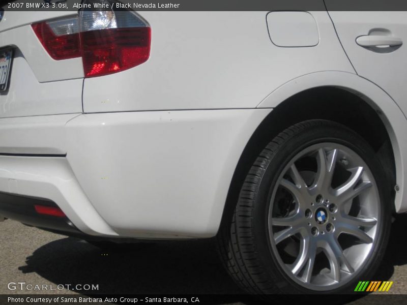 Alpine White / Black Nevada Leather 2007 BMW X3 3.0si