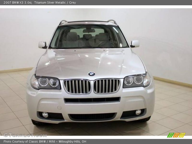 Titanium Silver Metallic / Grey 2007 BMW X3 3.0si