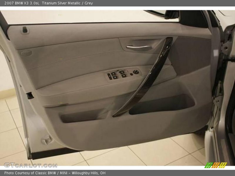 Titanium Silver Metallic / Grey 2007 BMW X3 3.0si