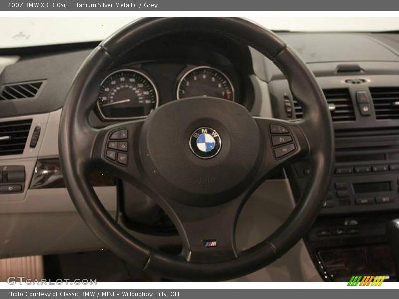 Titanium Silver Metallic / Grey 2007 BMW X3 3.0si