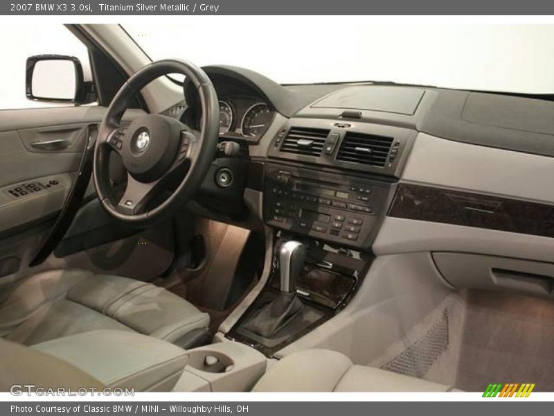 Titanium Silver Metallic / Grey 2007 BMW X3 3.0si