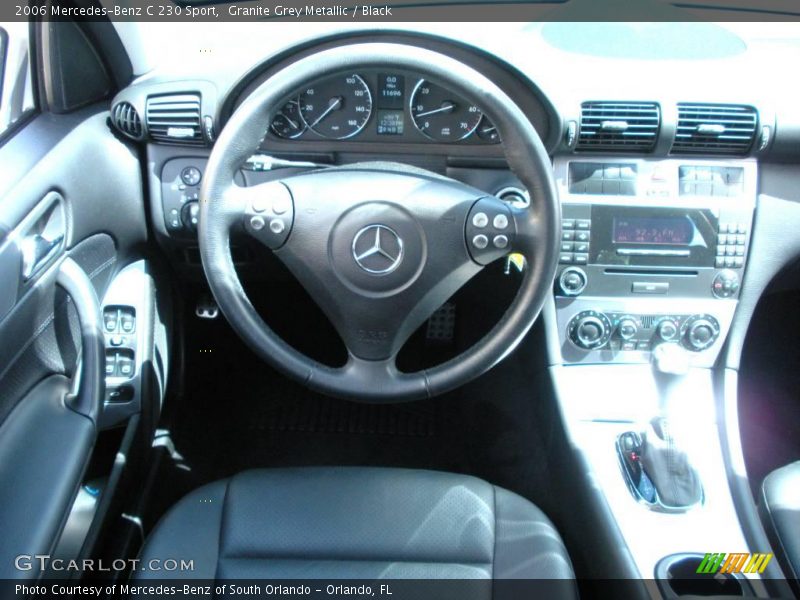 Granite Grey Metallic / Black 2006 Mercedes-Benz C 230 Sport