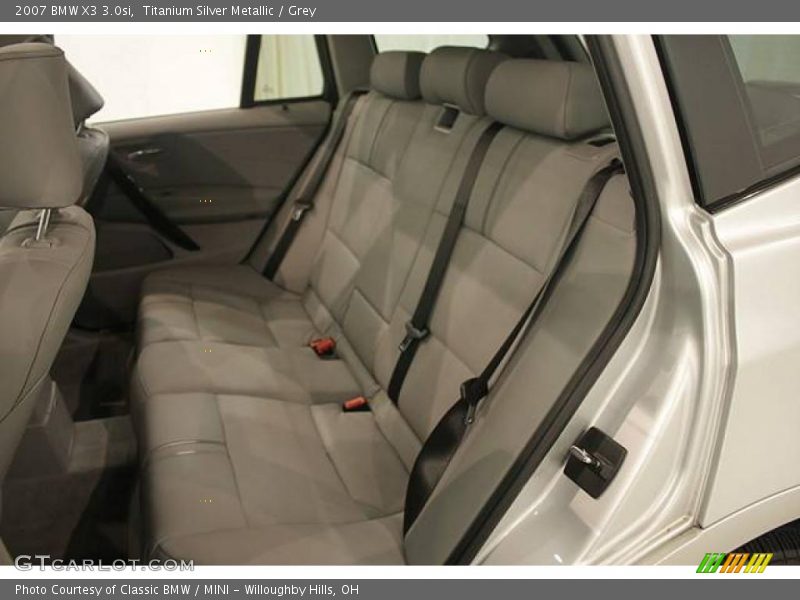 Titanium Silver Metallic / Grey 2007 BMW X3 3.0si