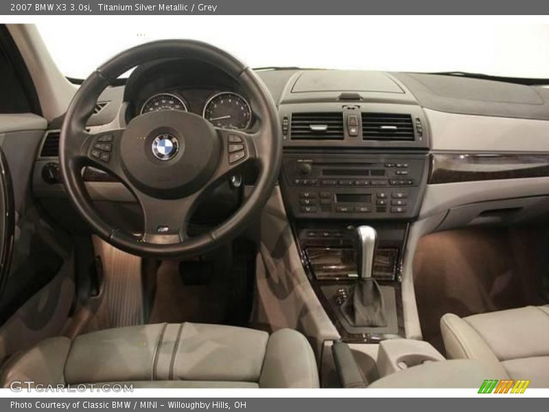 Titanium Silver Metallic / Grey 2007 BMW X3 3.0si
