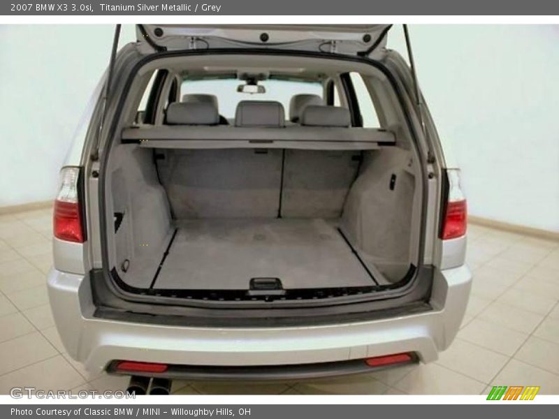 Titanium Silver Metallic / Grey 2007 BMW X3 3.0si