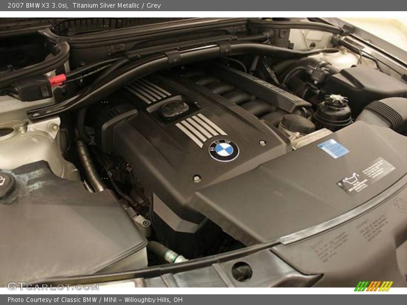 Titanium Silver Metallic / Grey 2007 BMW X3 3.0si