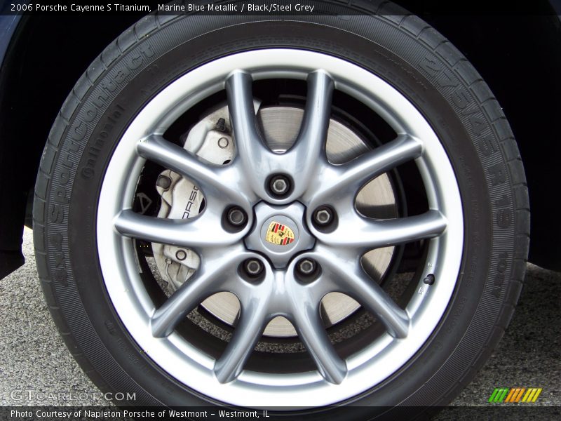 Marine Blue Metallic / Black/Steel Grey 2006 Porsche Cayenne S Titanium