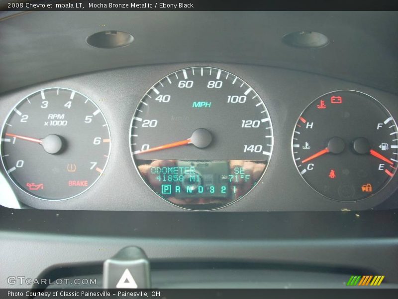 Mocha Bronze Metallic / Ebony Black 2008 Chevrolet Impala LT