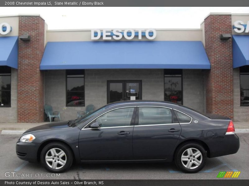 Slate Metallic / Ebony Black 2008 Chevrolet Impala LS