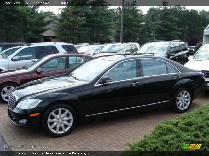 Black / Black 2007 Mercedes-Benz S 550 Sedan