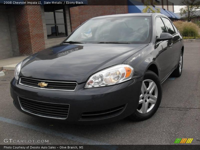 Slate Metallic / Ebony Black 2008 Chevrolet Impala LS