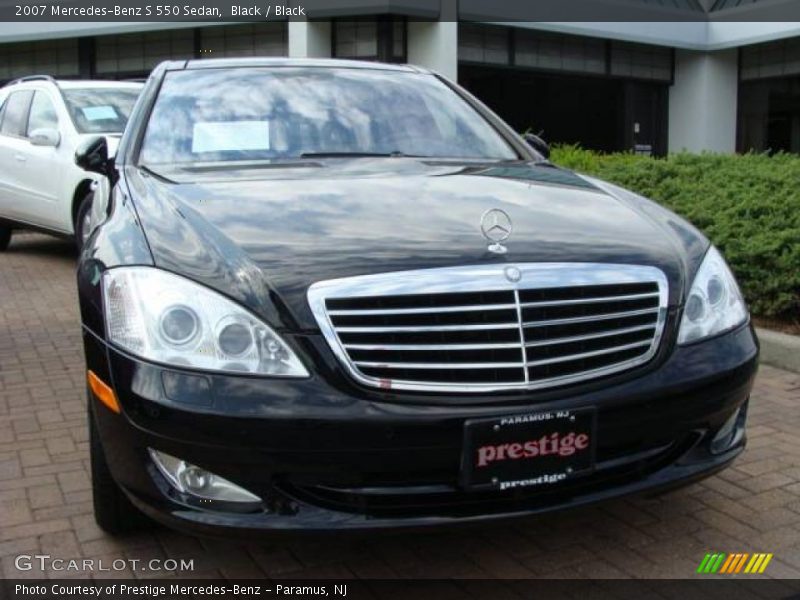 Black / Black 2007 Mercedes-Benz S 550 Sedan