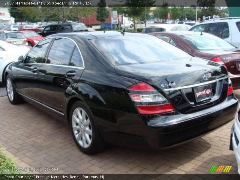 Black / Black 2007 Mercedes-Benz S 550 Sedan