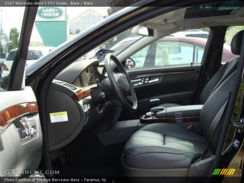 Black / Black 2007 Mercedes-Benz S 550 Sedan