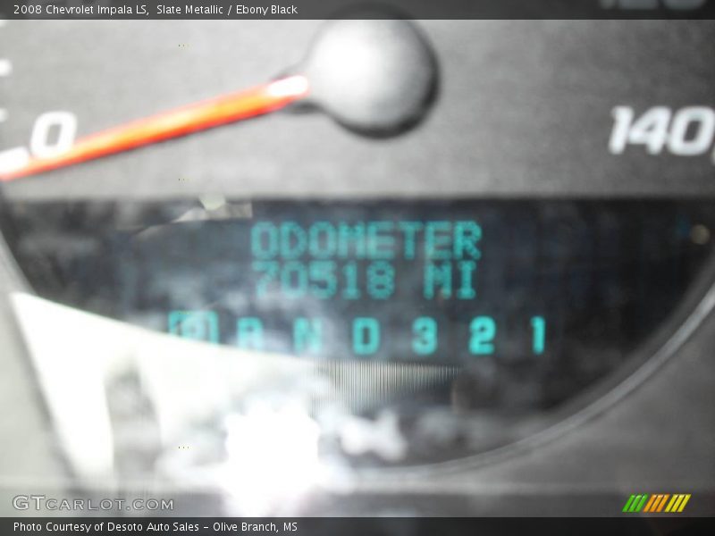 Slate Metallic / Ebony Black 2008 Chevrolet Impala LS
