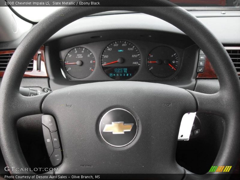 Slate Metallic / Ebony Black 2008 Chevrolet Impala LS